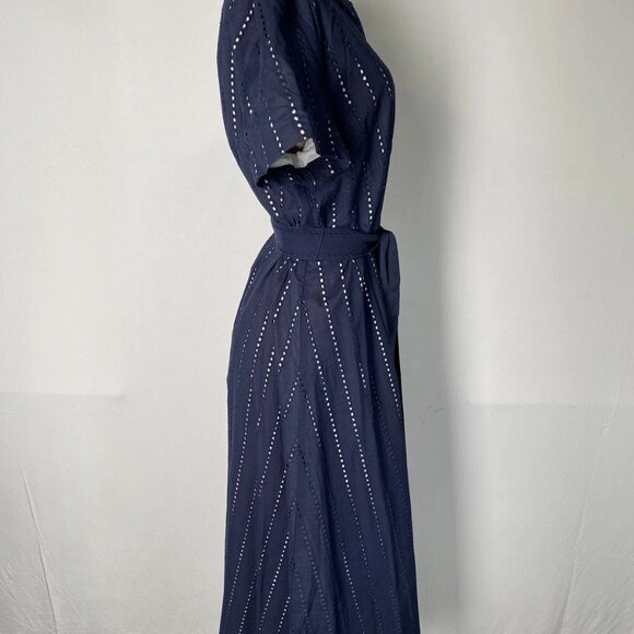 J. McLaughlin “Kalinda” Eyelet Belted Midi Dress – Size 12 (NWT) - Picture 8 of 12